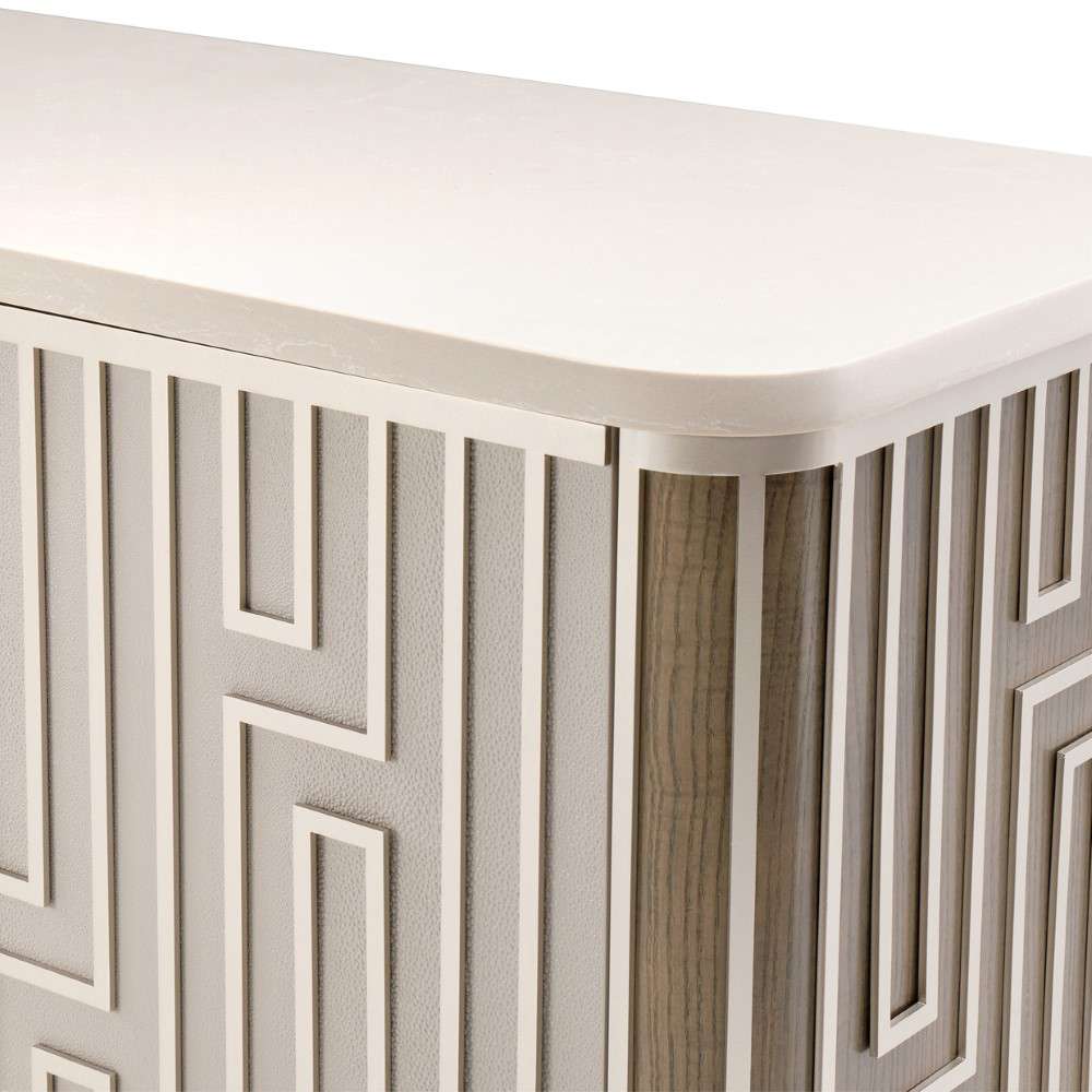 AICO by Michael Amini - Roxbury Park Media Cabinet - Slate - N9006081-220 veiw 4