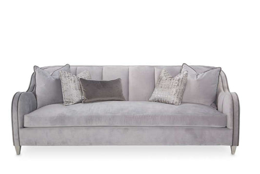 AICO by Michael Amini - Roxbury Park Velvet Sofa - Steel/Slate - N9006815-STEEL-220 veiw 2