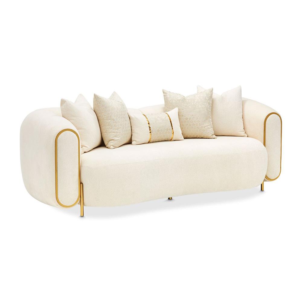 AICO by Michael Amini - Sassani Loveseat - Crepe/Gold - LFR-SSNI825-CPE-806 veiw 1