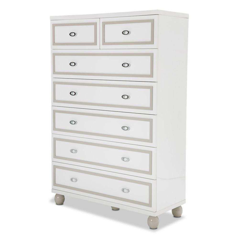 AICO by Michael Amini - Sky Tower 7-Drawer Chest - Cloud White - N9025670SA-108 veiw 1