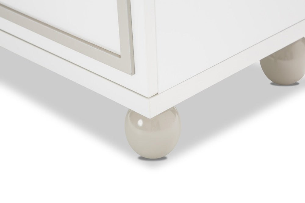 AICO by Michael Amini - Sky Tower Nightstand in Cloud White - 9025640-108 veiw 3