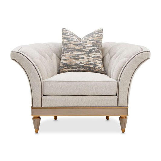AICO by Michael Amini - St. Charles Matching Chair - Dove Gray - 9088835-CIRUS-803 veiw 2