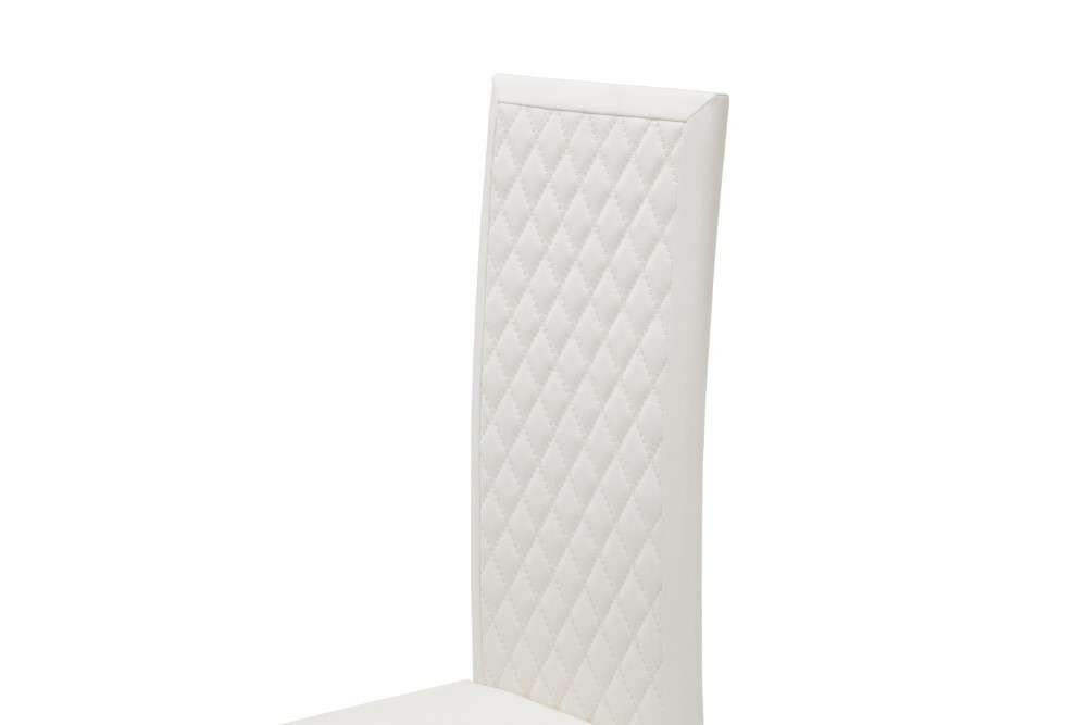 AICO by Michael Amini - State St. - Assembled Side Chair, Short - Glossy White (Set of 2) - N9016003AS-116 veiw 2