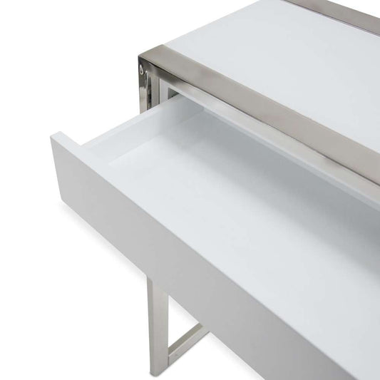 AICO by Michael Amini - State St. - Console Table - Glossy White - N9016323-116 veiw 2