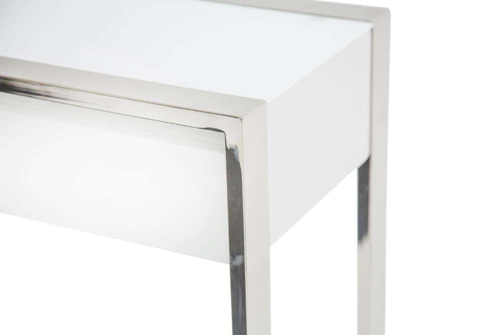 AICO by Michael Amini - State St. - Console Table - Glossy White - N9016323-116 veiw 3