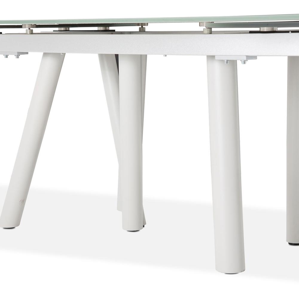 AICO by Michael Amini - Trance Rotterdam Rect. Dining Table with Glass Top veiw 4