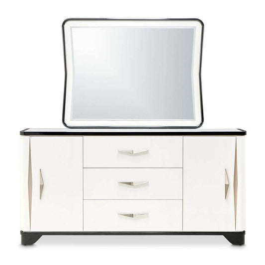 AICO by Michael Amini - Tuxedo Sideboard & Mirror - Piano Keyboard - 9087007SA-260-832 veiw 2