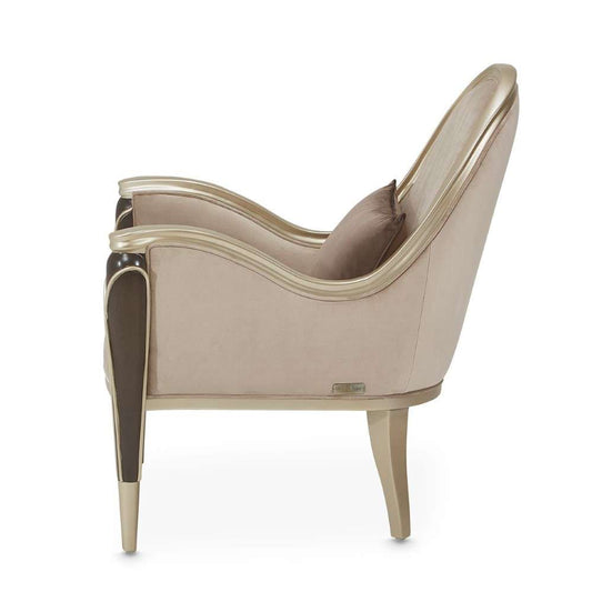 AICO by Michael Amini - Villa Cherie Accent Chair - Porcini/Hazelnut - N9008834-PRCNI-410 veiw 2
