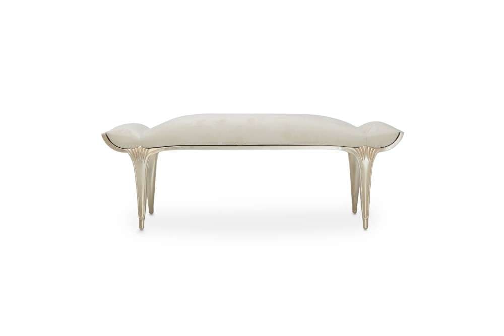 AICO by Michael Amini - Villa Cherie Bed Bench - Caramel - N9008904-134 veiw 3