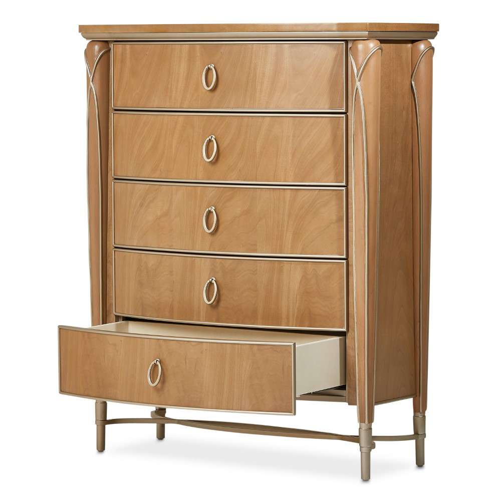 AICO by Michael Amini - Villa Cherie Highboy Chest - Caramel - N9008070SA-134 veiw 8