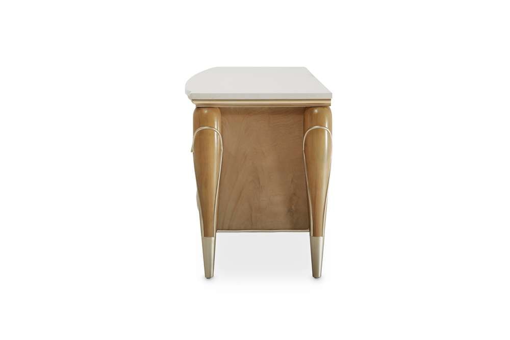 AICO by Michael Amini - Villa Cherie Media Cabinet - Caramel - N9008081-134 veiw 2