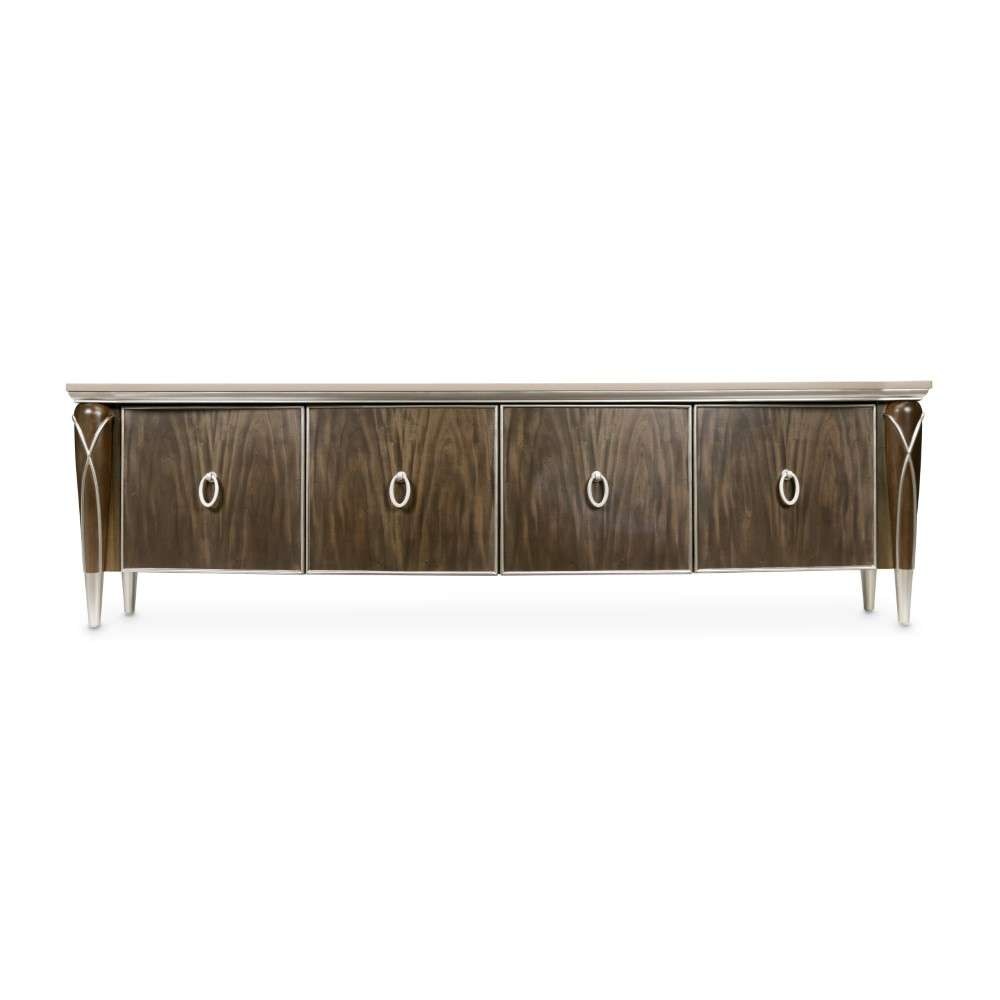 AICO by Michael Amini - Villa Cherie Media Cabinet - Hazelnut - N9008081-410 veiw 9