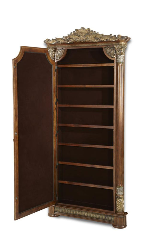 AICO by Michael Amini - Villa Valencia Accent Wall Mirror w/ Storage in Classic Chestnut - 72062-55 veiw 2