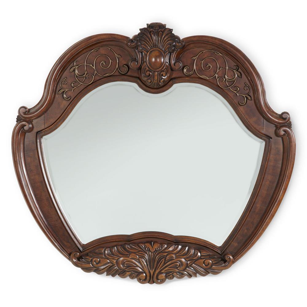 AICO by Michael Amini - Windsor Court Sideboard Mirror in Vintage Fruitwood - 70067-54 veiw 2