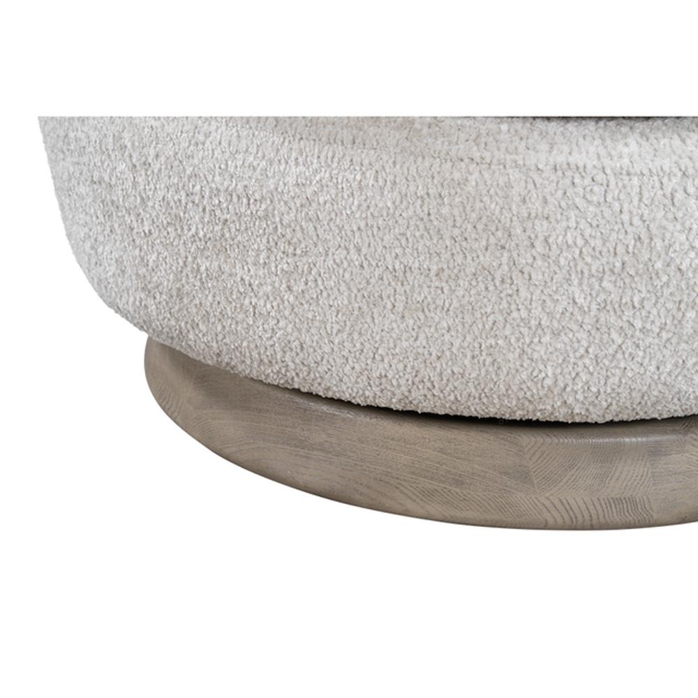 Alder & Tweed - Luna Upholstered Accent Swivel Chair Feathered Steel Performance Fabric - AT9617-FDS/DDS veiw 5