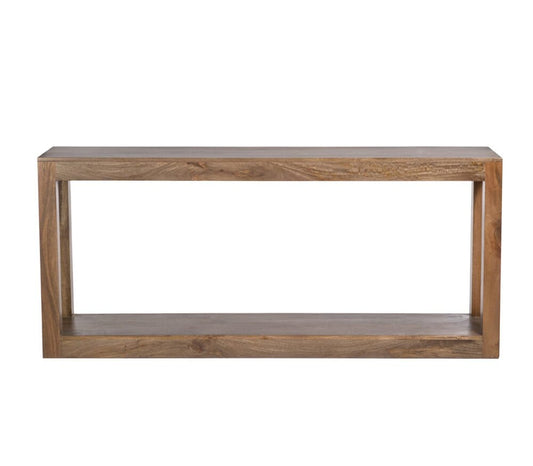 Alder & Tweed - Morgan Solid Mango Brindled Ash Wood Finish 72in Console Table - AT9409-BDA veiw 2