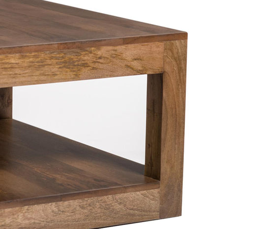 Alder & Tweed - Morgan Solid Mango Wood Square Brindled Ash Finish Square 36in Coffee Table - AT9309-BDA veiw 2
