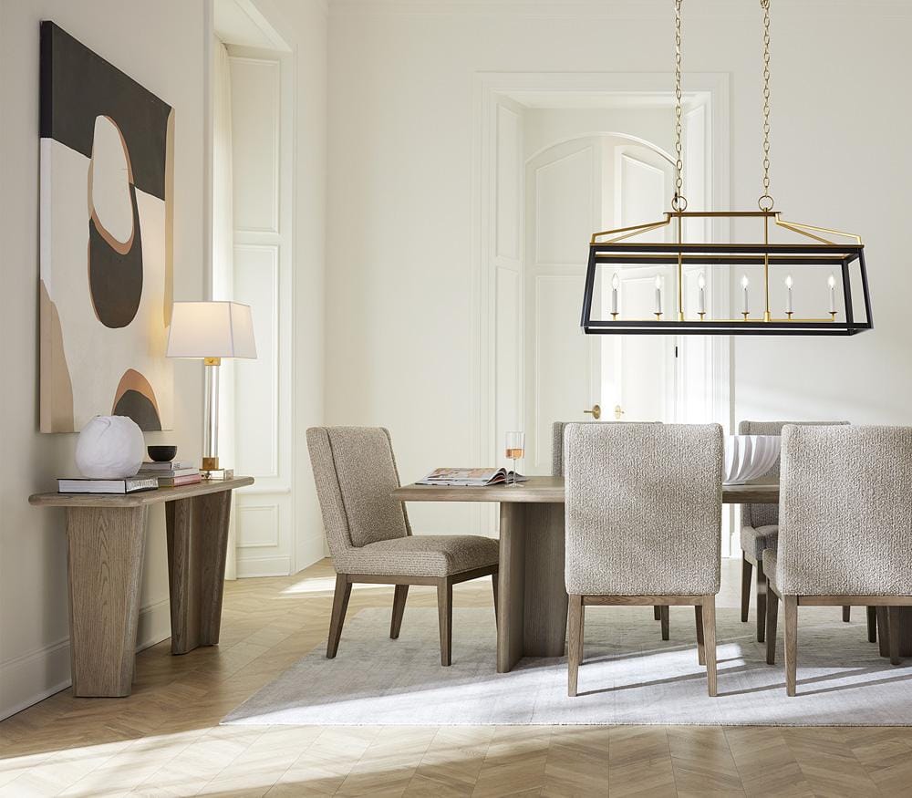 Alder & Tweed - Randall Solid Wood with Oak Veneer Dusted Stone Wood Finish 72in Console Table - AT9495-DDS veiw 5