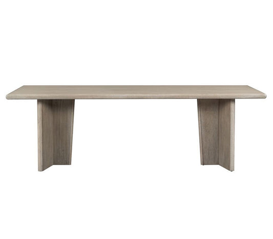 Alder & Tweed - Randall Solid Wood with Oak Veneer Dusted Stone Wood Finish 96.5in Dining Table - AT60095-DDS veiw 2
