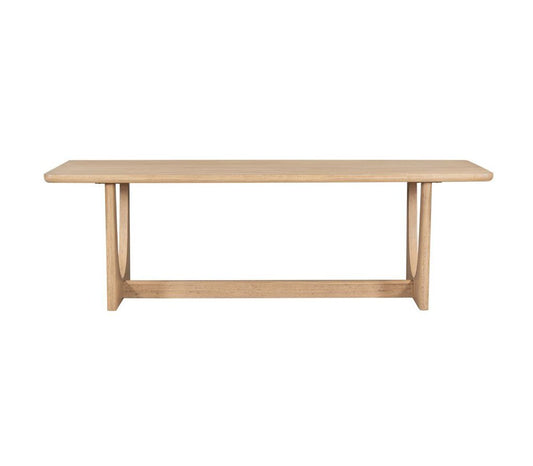 Alder & Tweed - Stratos Solid Wood Raw Oak Finish 96in Dining Table - AT60094-RWO veiw 2