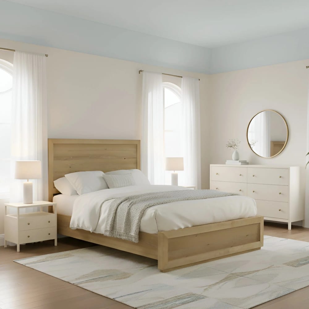 Alpine Furniture - Avery Dresser, Coconut Milk - 2478-03 view 7
