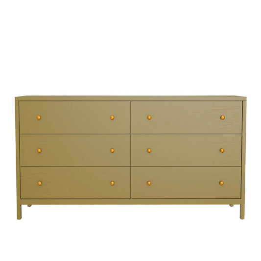 Alpine Furniture - Avery Dresser, Olive Green - 2478GRN-03 view 2