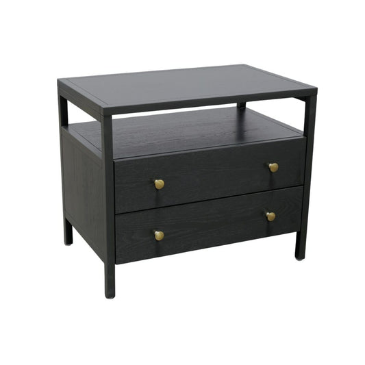 Alpine Furniture - Avery Nightstand, Black - 2478BLK-02 view 2
