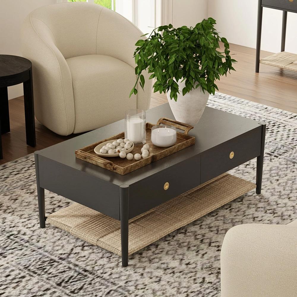 Alpine Furniture - Cleo Coffee Table, Charcoal Gray - 2620-61 veiw 7