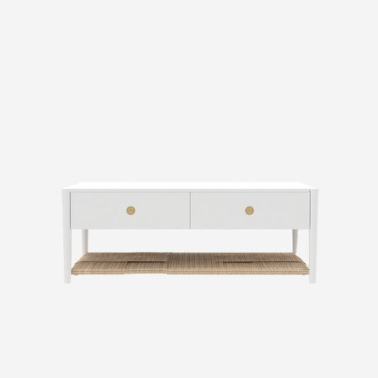 Alpine Furniture - Cleo Coffee Table, Coconut Milk - 2620WHT-61 view 2