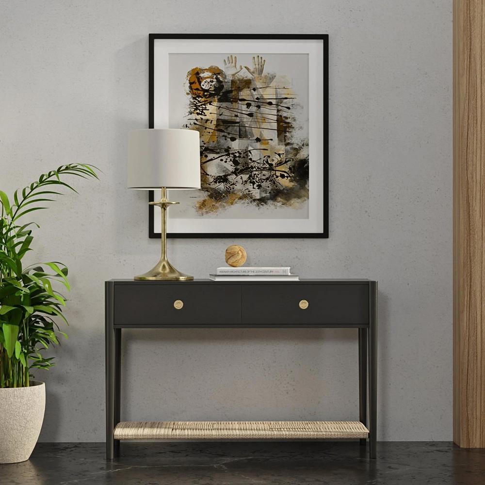 Alpine Furniture - Cleo Console Table, Charcoal Gray - 2620-63 veiw 7