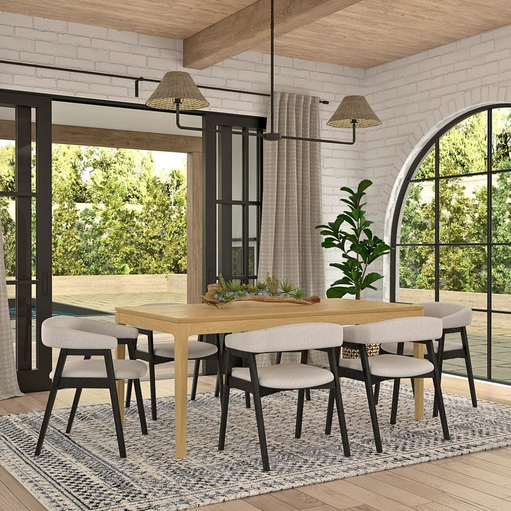 Alpine Furniture - Cove Rectangular Dining Table, Light Oak - 3859OAK-72 view 7