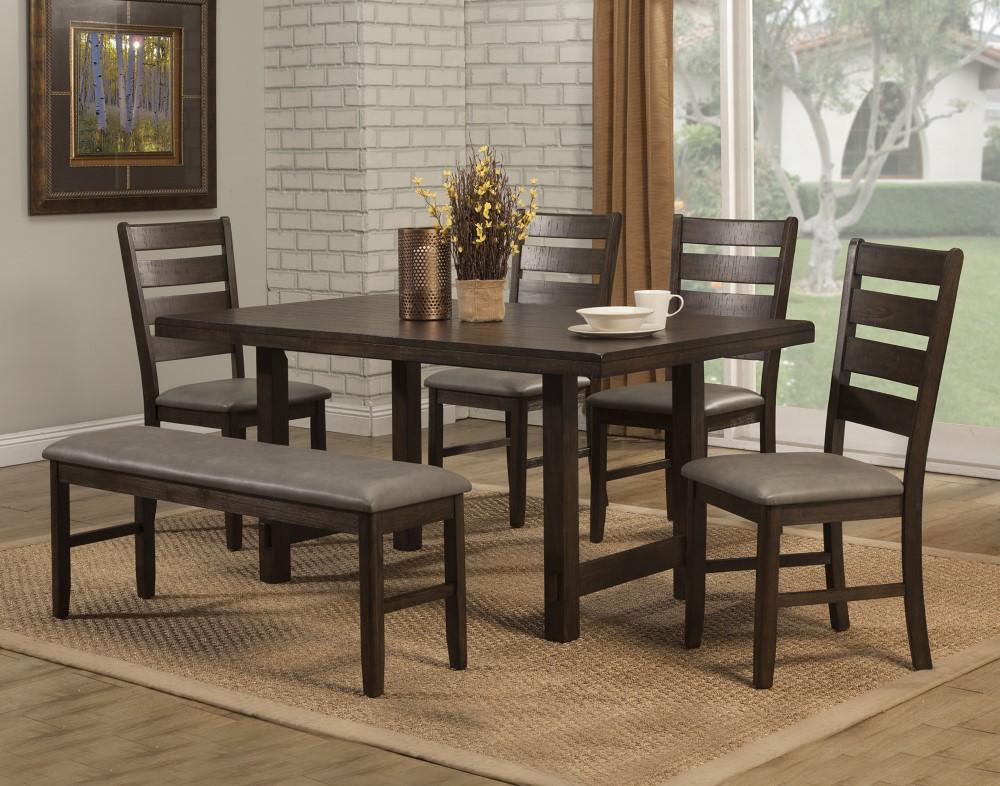 Alpine Furniture - Emery Dining Table, Walnut - 2929-01 veiw 2