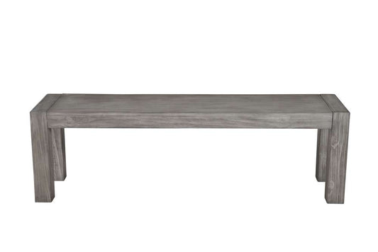 Alpine Furniture - Fallon Solid Pine Dining Bench, Gray & Black - 3394-03 veiw 2