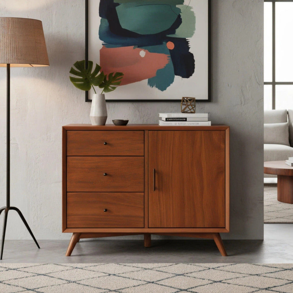 Alpine Furniture - Flynn Accent Cabinet, Acorn - 966-14 view 7