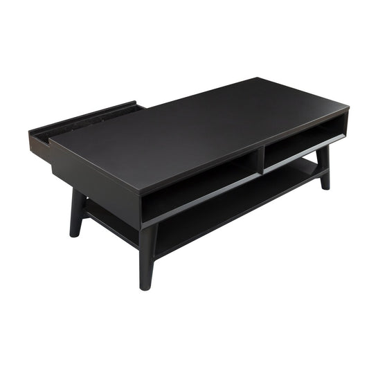 Alpine Furniture - Flynn Coffee Table, Black - 966BLK-61 view 2