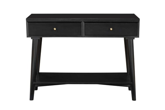 Alpine Furniture - Flynn Console Table, Black - 966BLK-63 veiw 4
