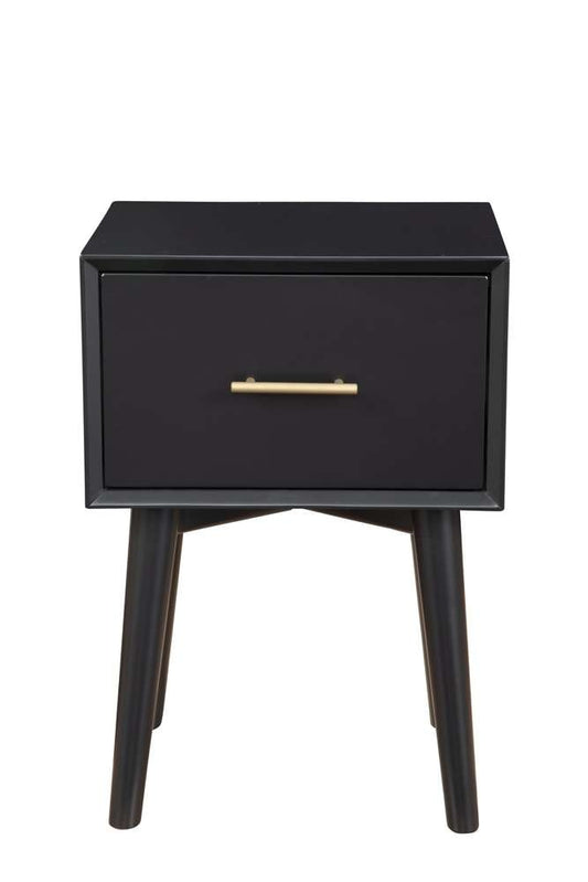 Alpine Furniture - Flynn End Table, Black - 966BLK-62 veiw 3