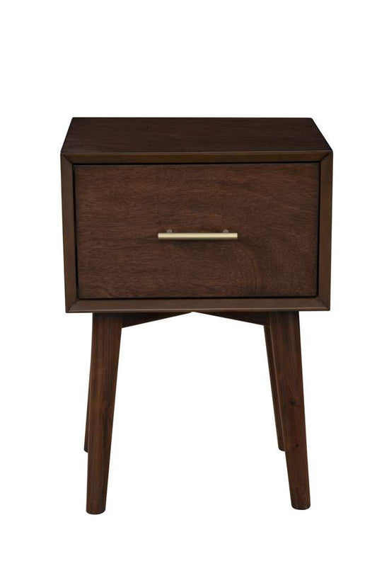 Alpine Furniture - Flynn End Table, Walnut - 966WAL-62 veiw 3