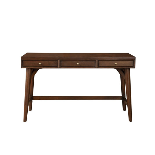 Alpine Furniture - Flynn Large Desk, Walnut - 966WAL-66 view 2