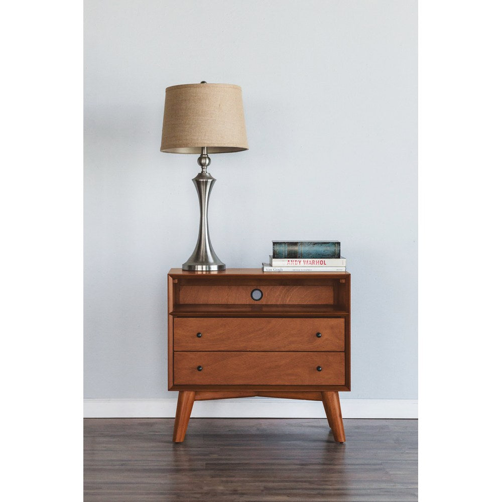 Alpine Furniture - Flynn Large Nightstand, Acorn - 966-22 view 12