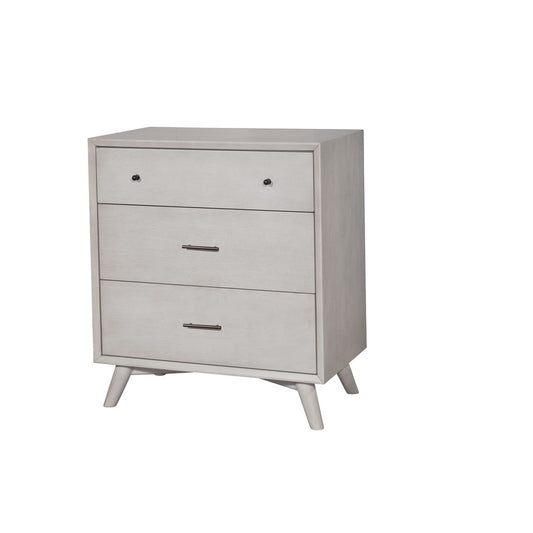 Alpine Furniture - Flynn Mid Century Modern 3 Drawer Small Chest, Gray - 966G-04 view 2