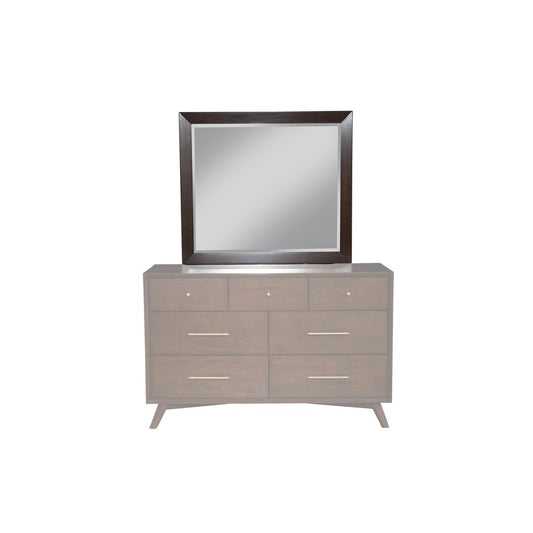 Alpine Furniture - Flynn Mid Century Modern Mirror, Walnut - 966WAL-06 view 2