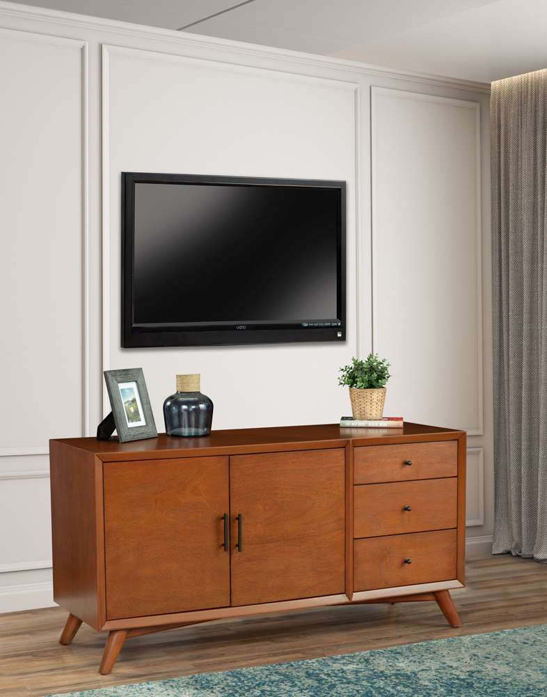 Alpine Furniture - Flynn Sideboard, Acorn - 966-64 veiw 3