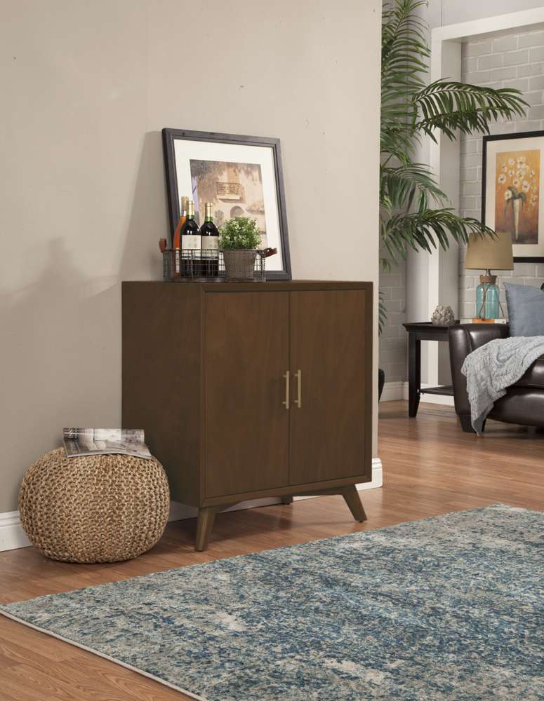 Alpine Furniture - Flynn Small Bar Cabinet, Walnut - 966WAL-17 veiw 1