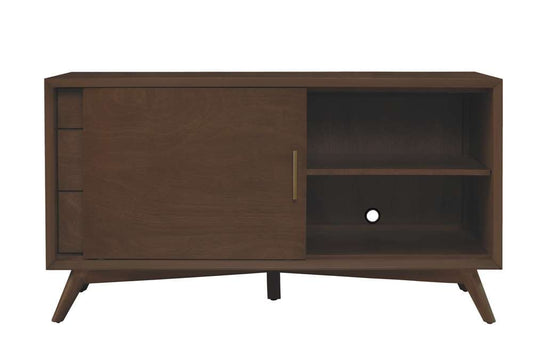 Alpine Furniture - Flynn Small TV Console, Walnut - 966WAL-15 veiw 4