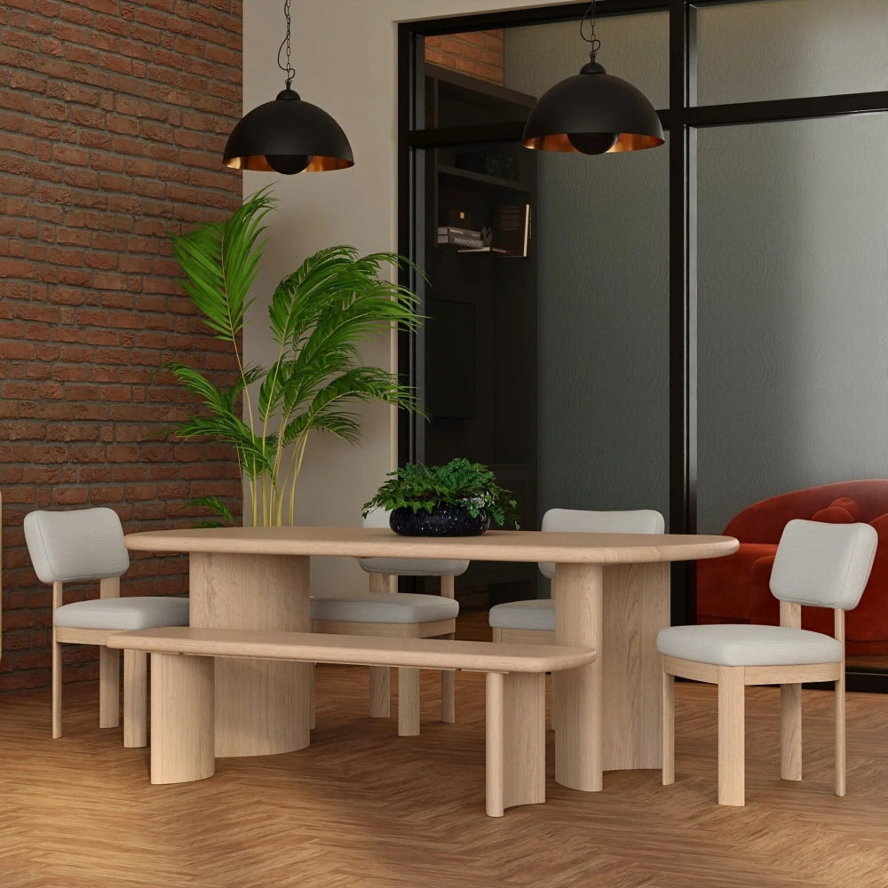 Alpine Furniture - Gabrielle Dining Table, Light Oak - 4225-01 view 8