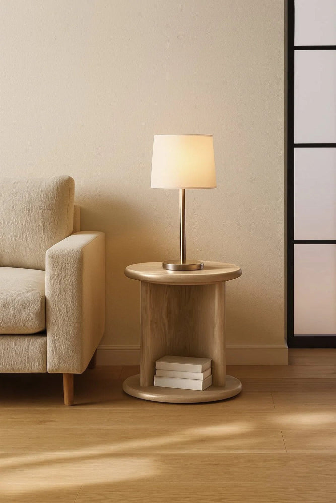 Alpine Furniture - Gabrielle End Table, Light Oak - 4225-62 view 6