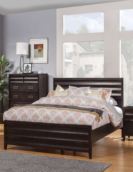 Alpine Furniture - Legacy Standard King Panel Bed, Black Cherry - 1788-07EK_CLOSEOUT view 2