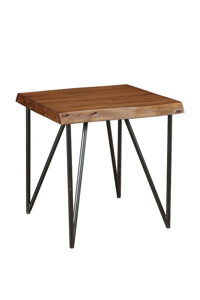 Alpine Furniture - Live Edge End/Lamp Table, Light Walnut - 1968-62 veiw 2