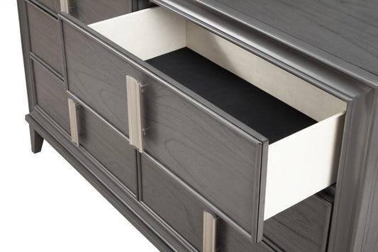 Alpine Furniture - Lorraine 6 Drawer Dresser, Dark Grey - 8171-03 veiw 2